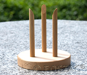 DOUBLE-LANTOS WOODEN STAND